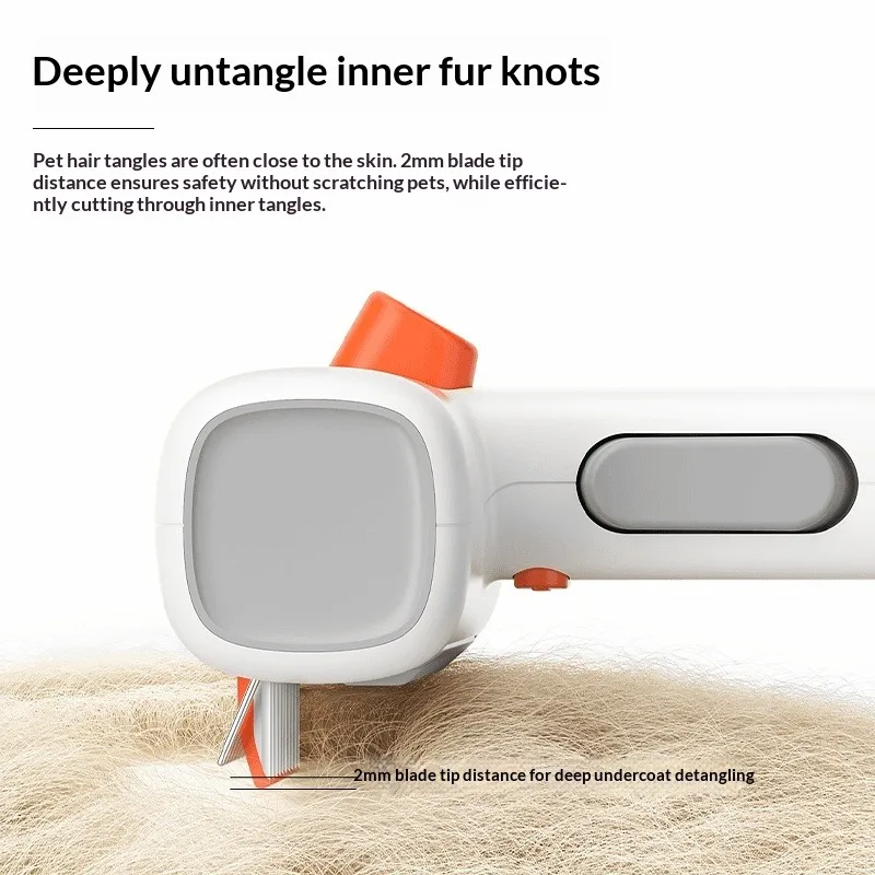 Escova Petgravity 2 em 1 para Cães e Gatos com Pinos Rotativos - Imagem 5