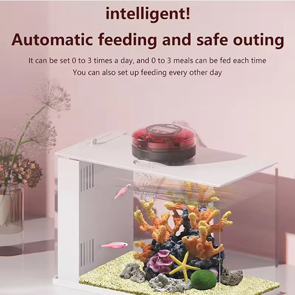 ZYfeedr Alimentador Automático de Peixes Recarregável USB com Timer - Imagem 6