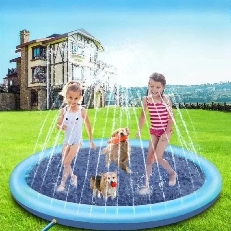 Piscina Inflável para Cães Fonte Interativa 200 cm PVC Durável - Image 3