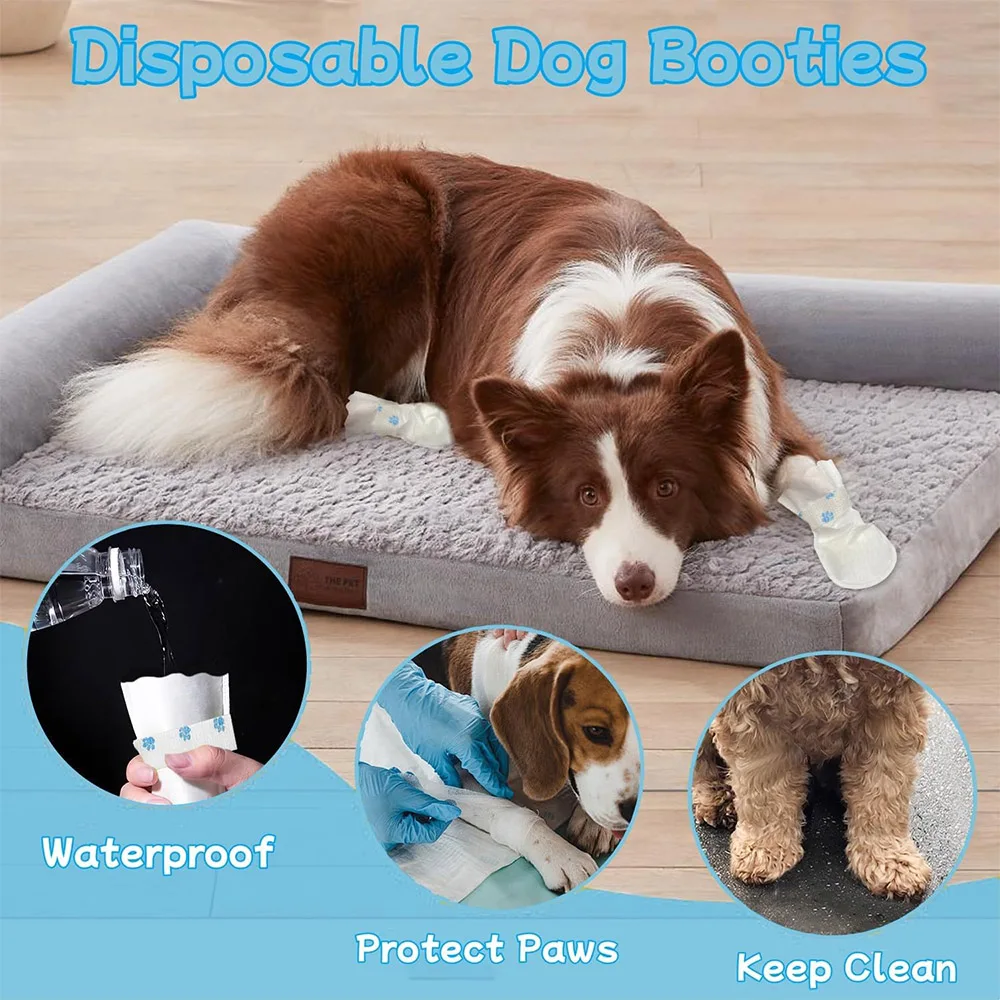 Protetor de Patas Descartável para Cães Pequenos Anti-sujeira - Imagem 4