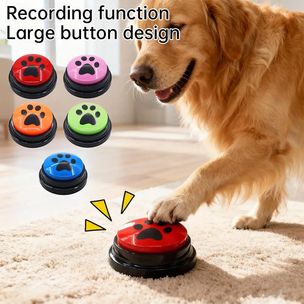 Botão de Comunicação para Cães e Gatos com Gravação de Voz de 30 Segundos - Imagem 2
