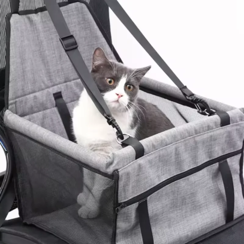 Capa Assento Carro Cães e Gatos Dobrável Universal - Imagem 2