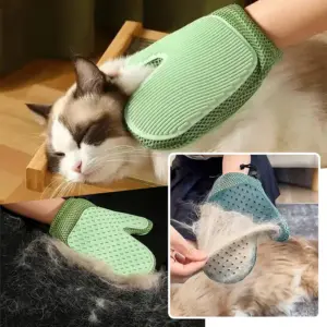 luva removedora de pelos para cães e gatos