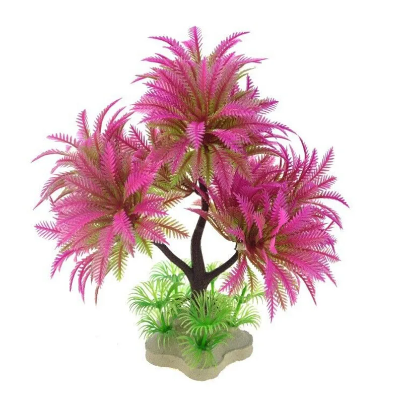 Planta Artificial para Aquário Plástico Ecológico Fácil de Limpar - Imagem 5