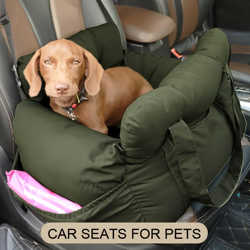 Assento de Carro para Cães com Cinto de Segurança Lavável - Imagem 2