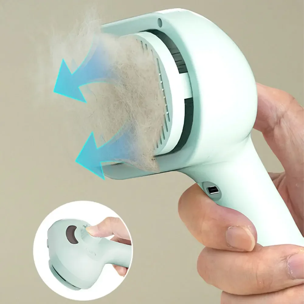 Pente Pulverizador para Cães e Gatos Dobrável com Névoa de Água - Imagem 5