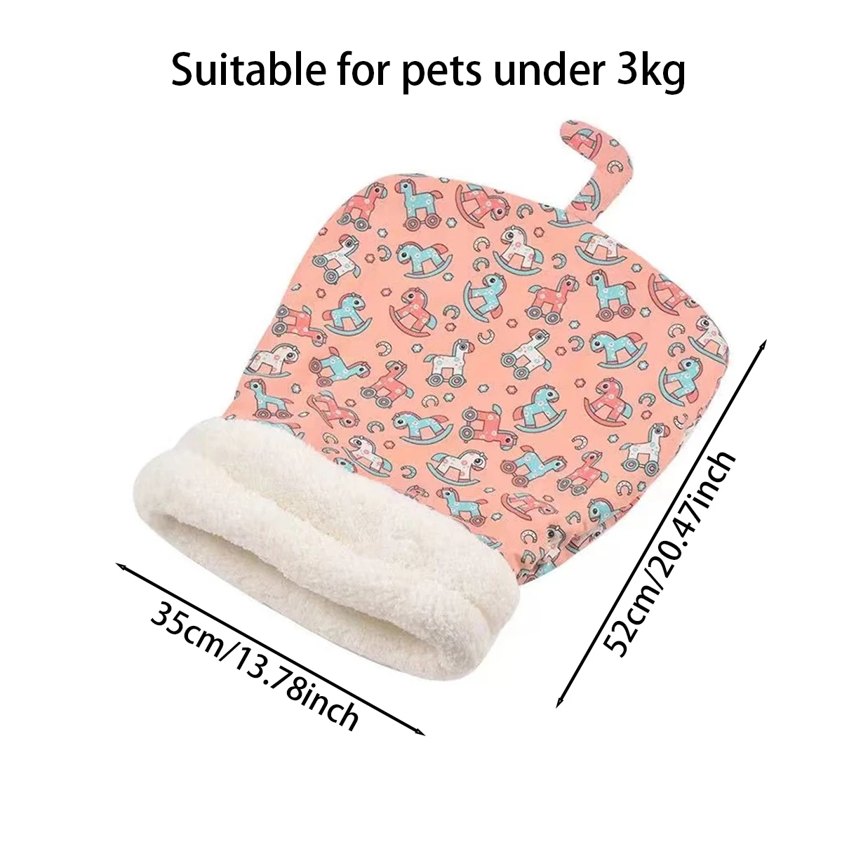 Saco de Dormir para Gatos e Filhotes Macio com Capa Lavável - Imagem 6