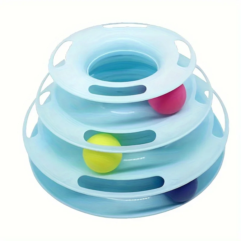 Torre de Brinquedo Interativa para Gatos com 3 Camadas - Imagem 6