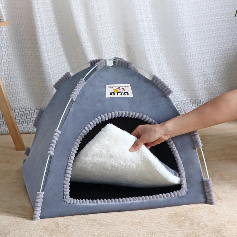 Tenda Dobrável para Gatos e Cães 110 cm Portátil Respirável - Imagem 6