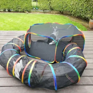 tenda para gatos túnel externo portátil