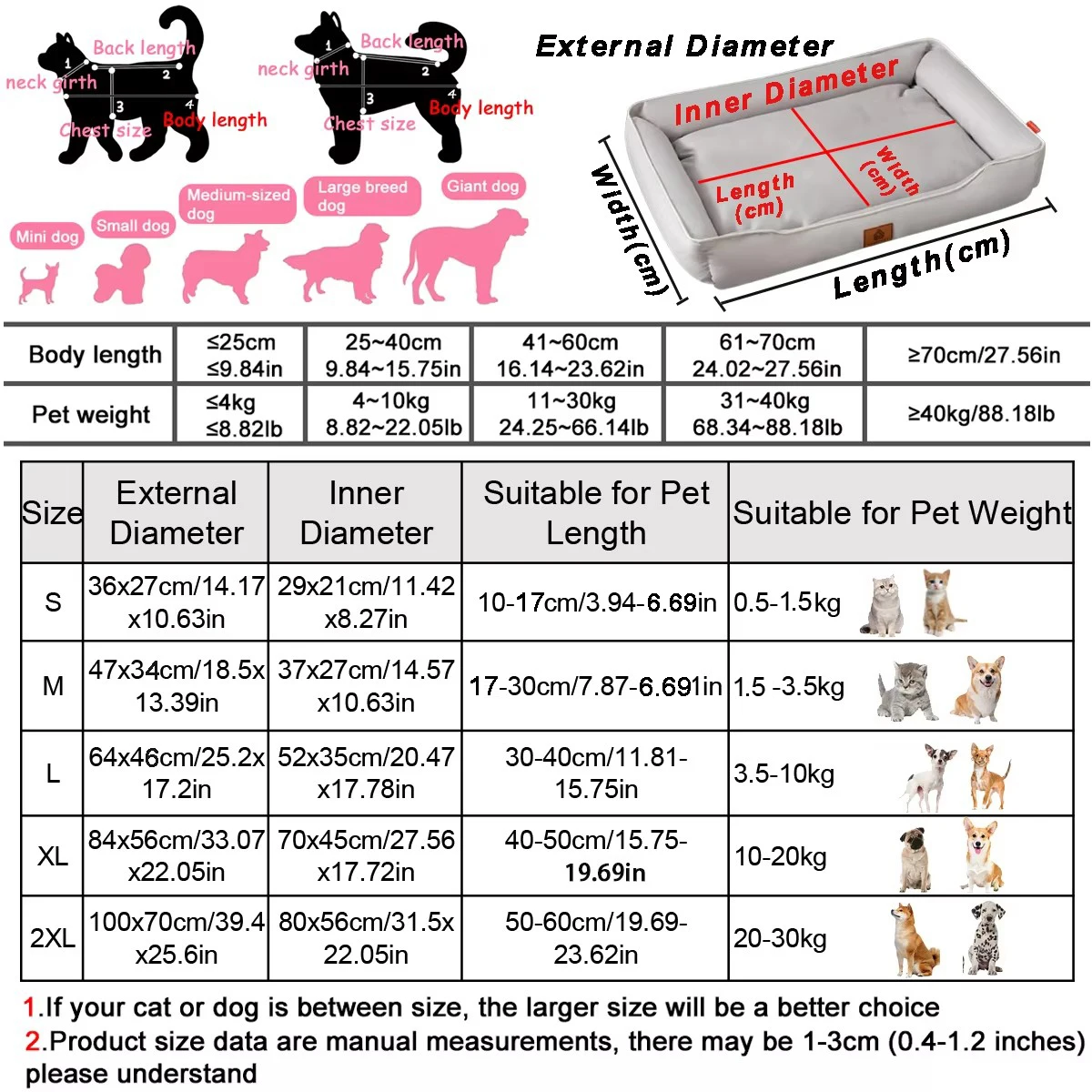 Cama Sofá para Cães e Gatos Quadrada com Capa Impermeável Removível - Imagem 6