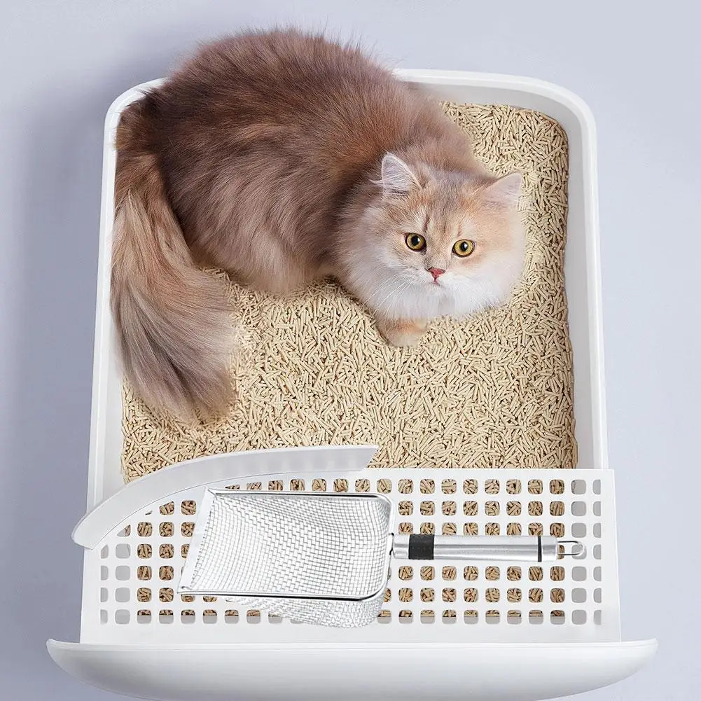 Pá de Areia de Aço Inoxidável para Gatos e Coelhos 28,7 cm Fácil de Limpar - Imagem 6