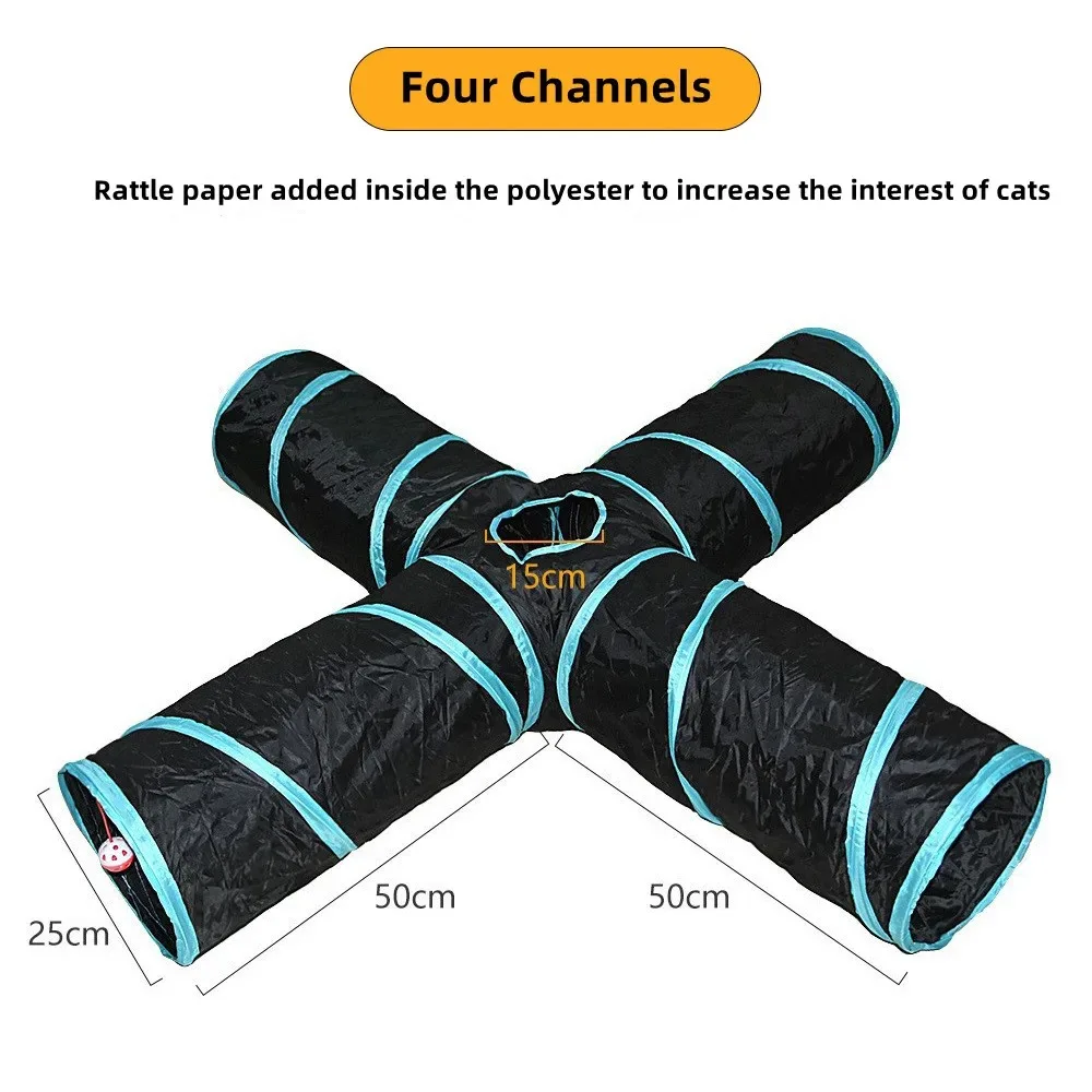 Túnel para Gatos Dobrável em Poliéster S-Type 60 cm - Image 4