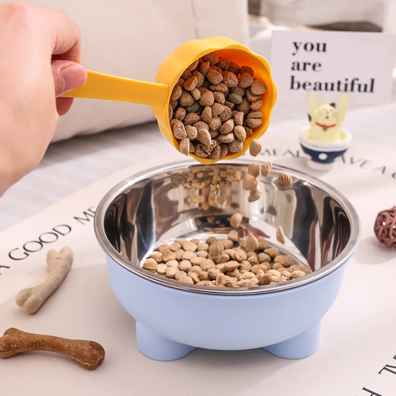 Tigela para Cães e Gatos de Aço Inoxidável 13,8 cm com Base Antiderrapante - Imagem 4