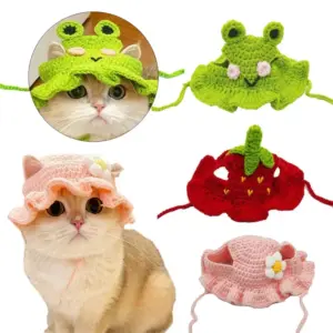 chapéu de tricô para gatos e cães