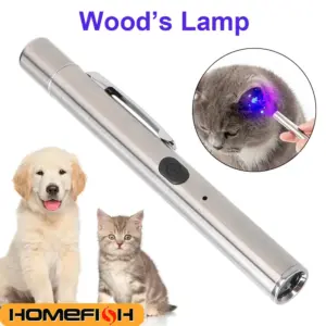 lanterna UV para detecção de fungos em pets