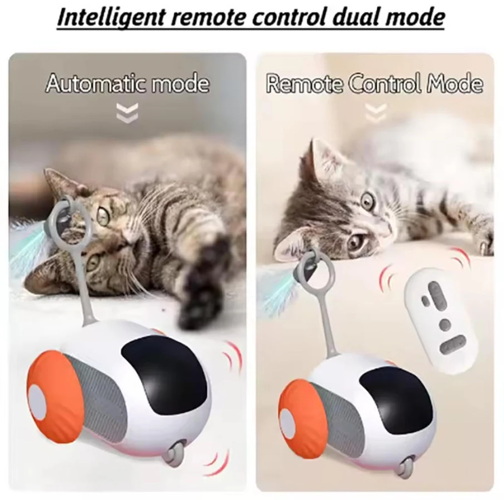 Brinquedo Interativo para Gatos Smart Car com Controle Remoto e Recarregável USB - Imagem 6