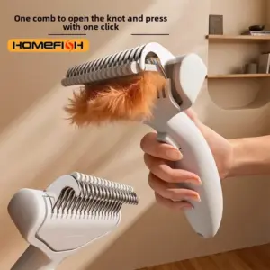 escova flutuante para cães e gatos de pelo longo