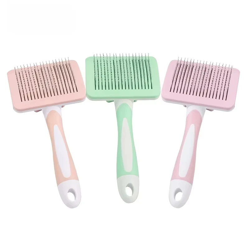 Escova Removedora de Pelos para Cães e Gatos com Pente Slicker - Imagem 2