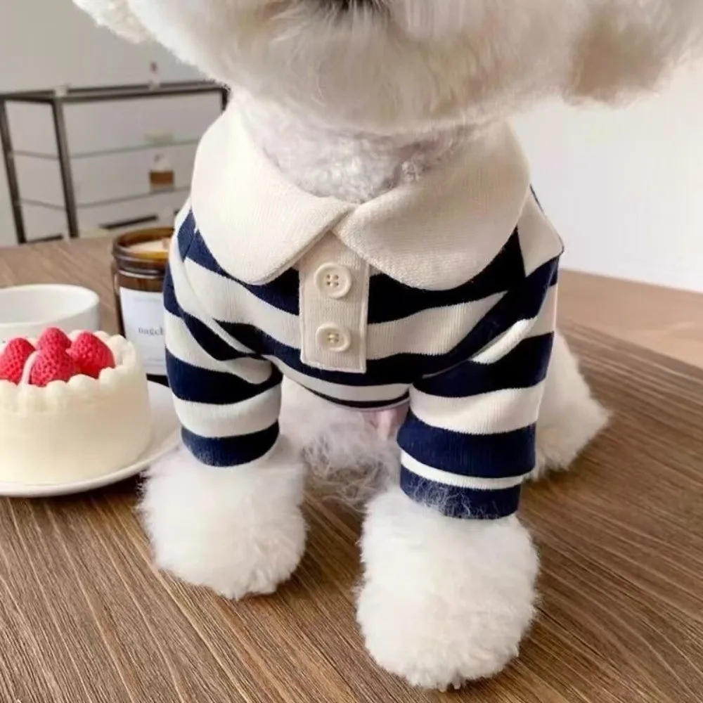 Camisa Listrada para Cães de Poliéster Respirável para Atividades ao Ar Livre - Imagem 5