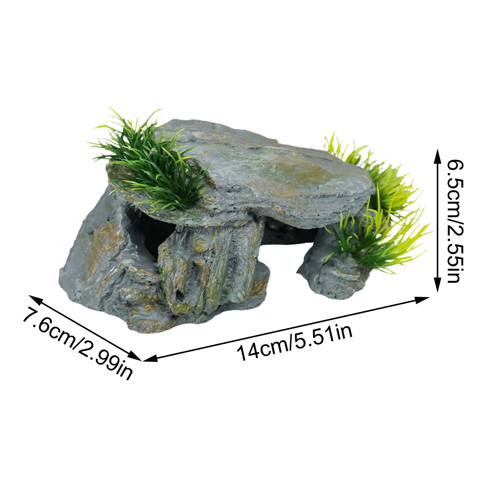 Caverna Decorativa para Aquário e Camarão com Esconderijo Natural - Imagem 3