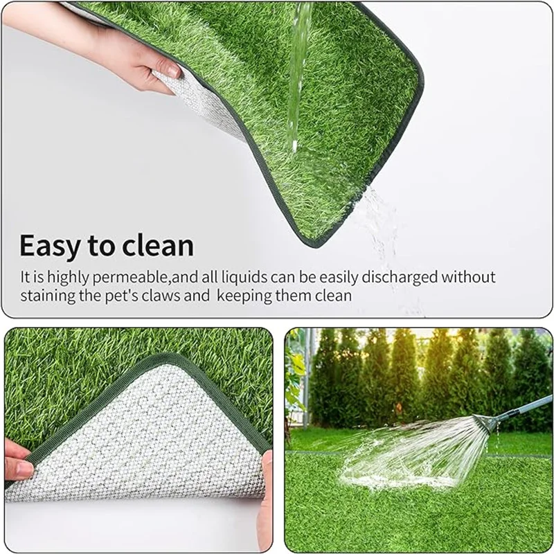 Almofada de Grama Artificial para Cães Fácil de Limpar - Imagem 3