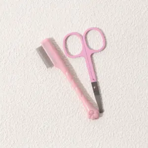 kit pente e tesoura para cães e gatos