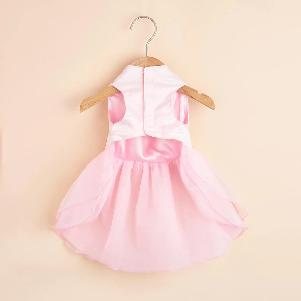 Vestido de Princesa para Cães com Laço e Saia para Festas - Image 6