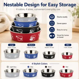 tigela de aço inoxidável para cães e gatos