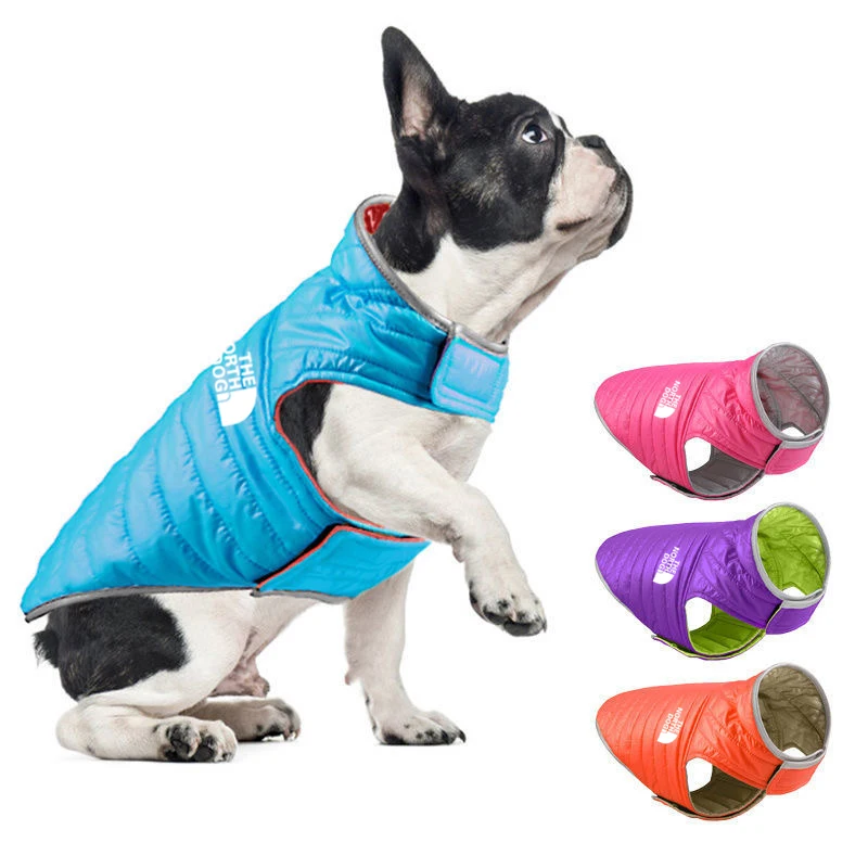 Colete Dupla Face para Cães Pequenos e Médios Roxo Quente - Imagem 2