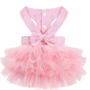 vestido para cães pequenos com laço