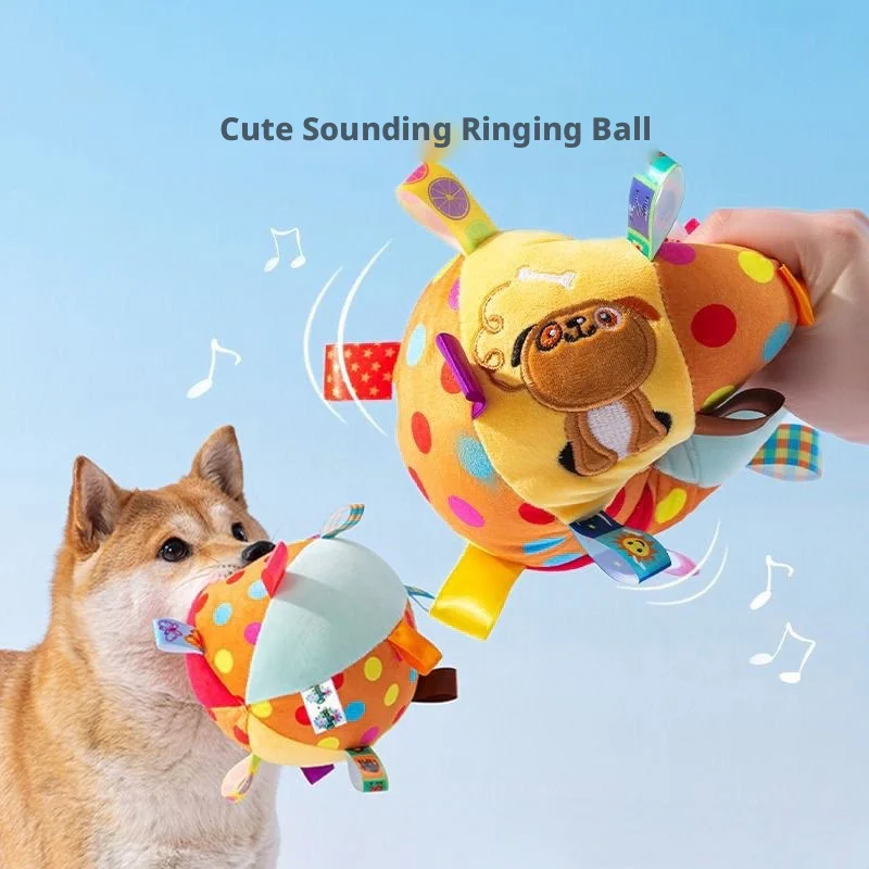 Brinquedo de Pelúcia para Cães com Fitas Coloridas - Imagem 2