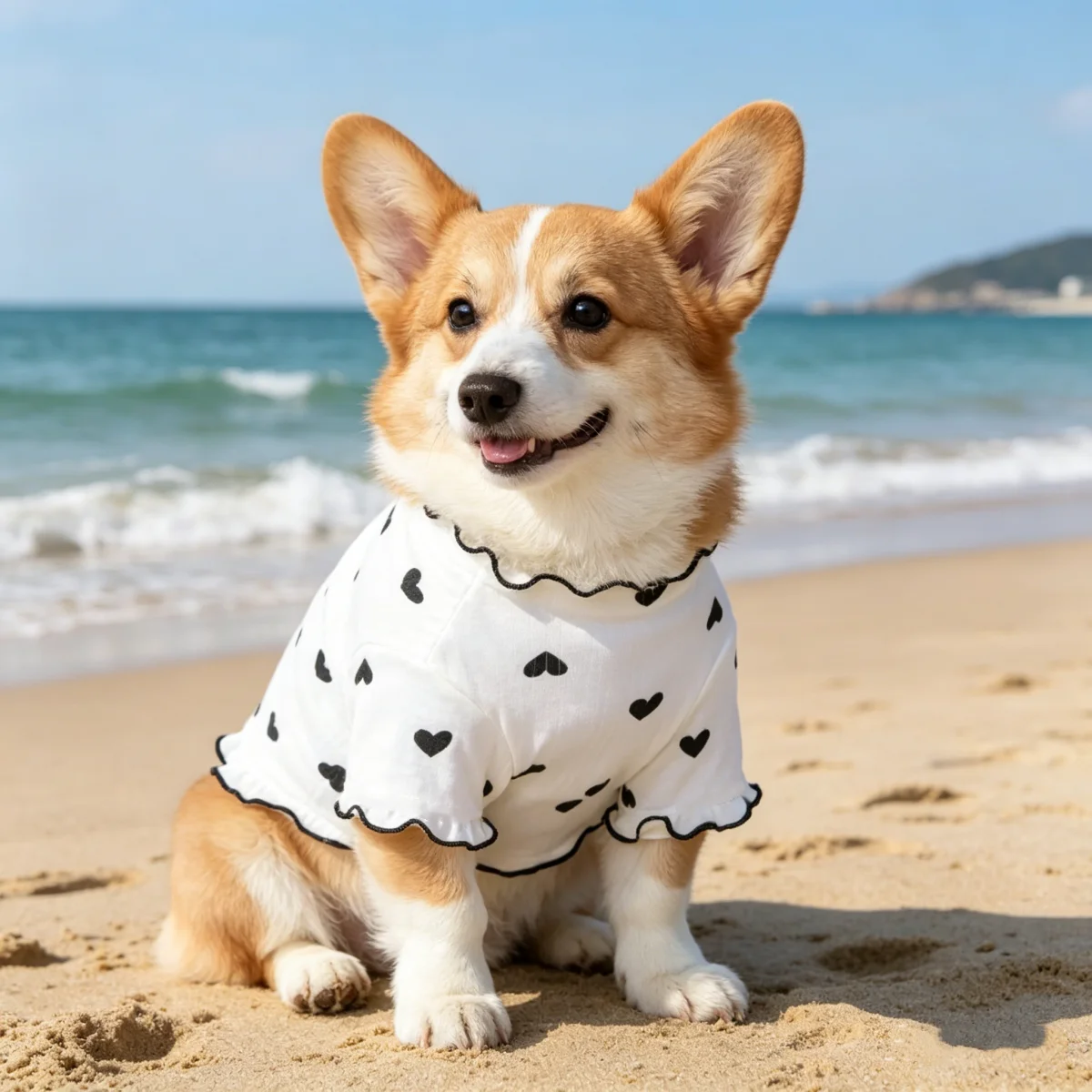 Colete para Cães e Gatos com Estampa e Bordas Onduladas - Imagem 6