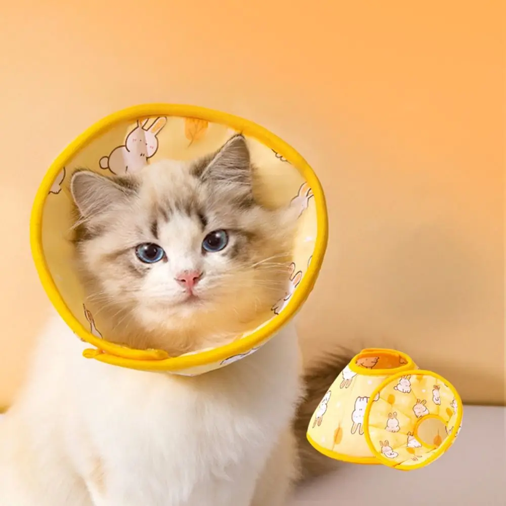 Coleira Protetora para Gatos de Pano Ajustável Pós-Cirurgia - Imagem 4