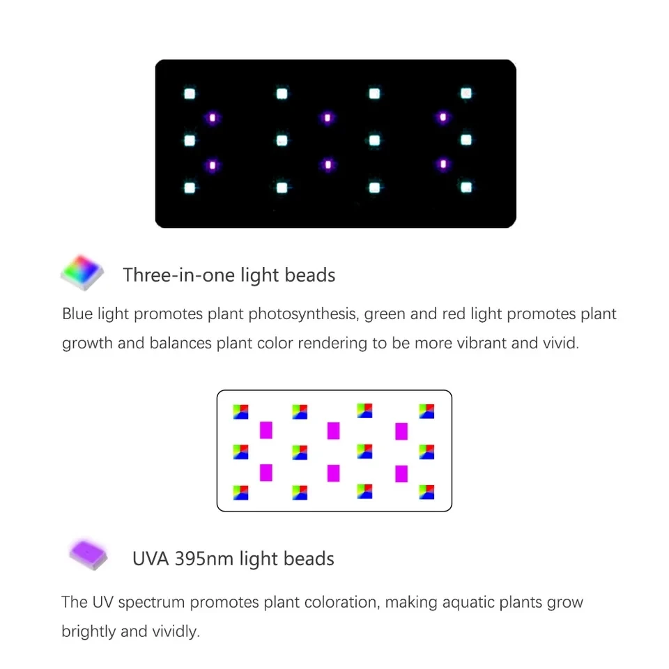 Luz LED para Aquário WEEK AQUA Mag Pro USB Espectro Completo - Imagem 3