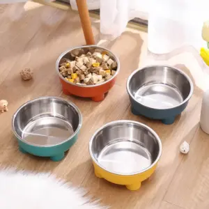 tigela de aço inoxidável para cães e gatos 600 ml