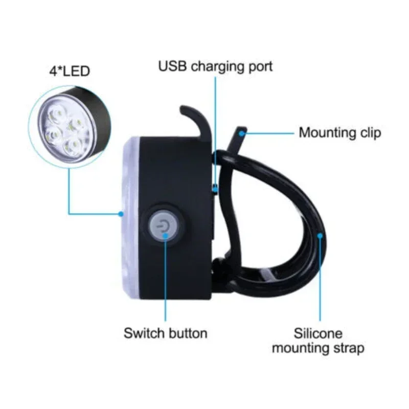 Luz de Coleira LED Recarregável para Cães e Gatos para Passeios Noturnos - Image 3