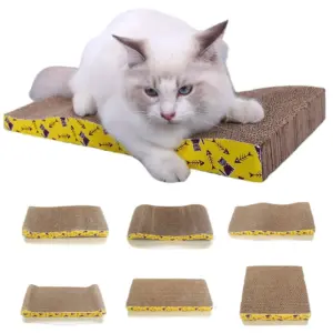 placa arranhador para gatos de papelão ondulado