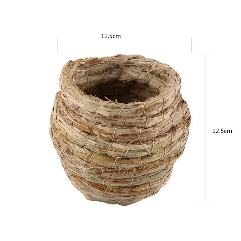 Ninho de Pássaro em Palha para Gaiola e Jardim 12,5 cm Pendurável - Imagem 2