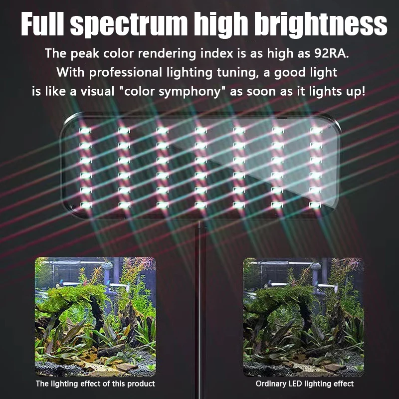 Lâmpada LED para Aquário 13W com 42 LEDs e Braço Flexível - Imagem 2