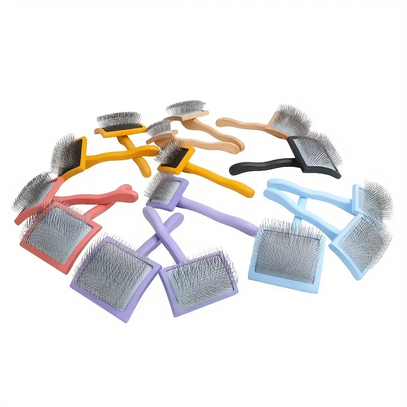 Escova Slicker para Cães e Gatos com Pinos Extralongos para Pelo Longo - Imagem 6