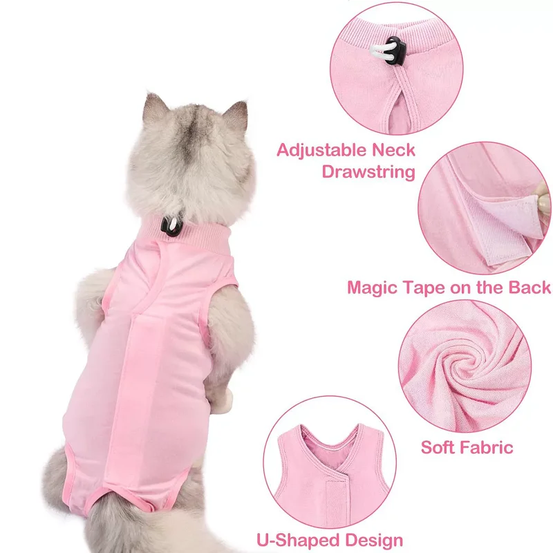 Roupa de Recuperação para Gatos de Modal Suave Pós-Cirurgia - Image 5
