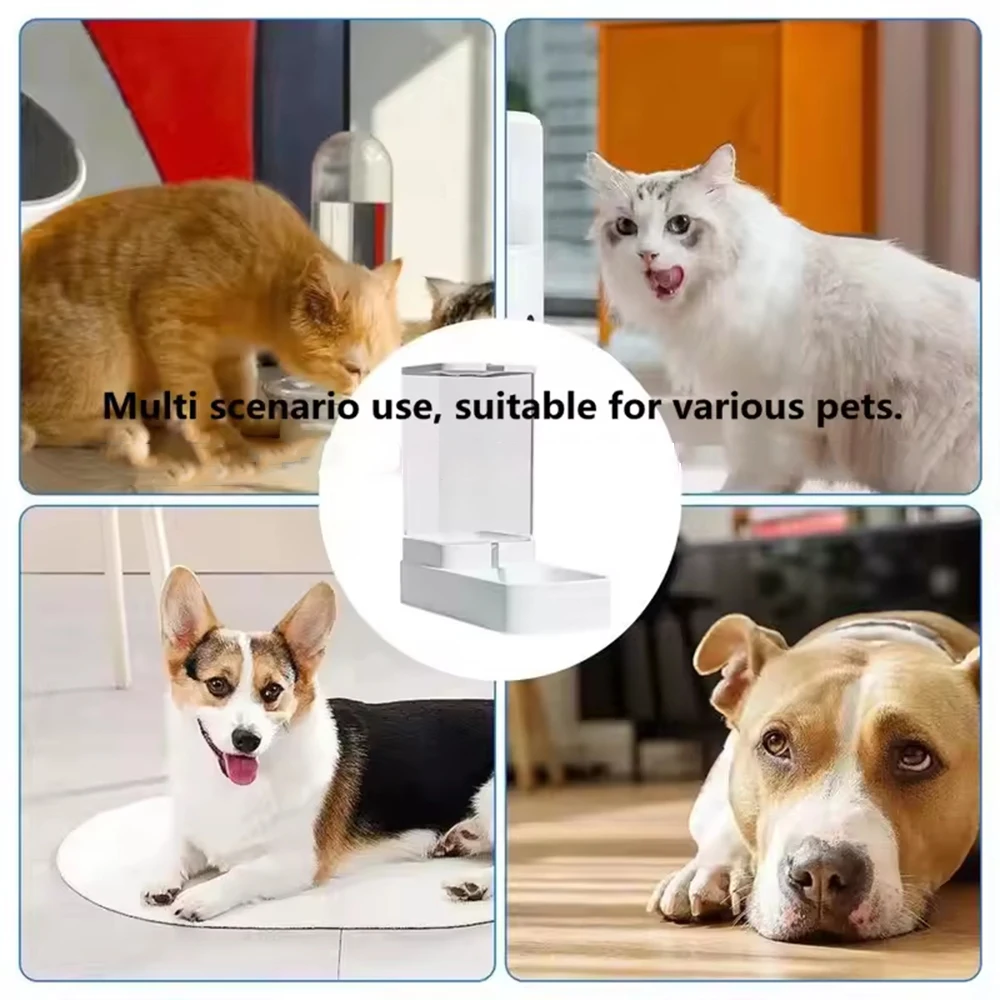 Comedouro e Bebedouro Automático para Cães e Gatos com Alimentação por Gravidade - Imagem 2