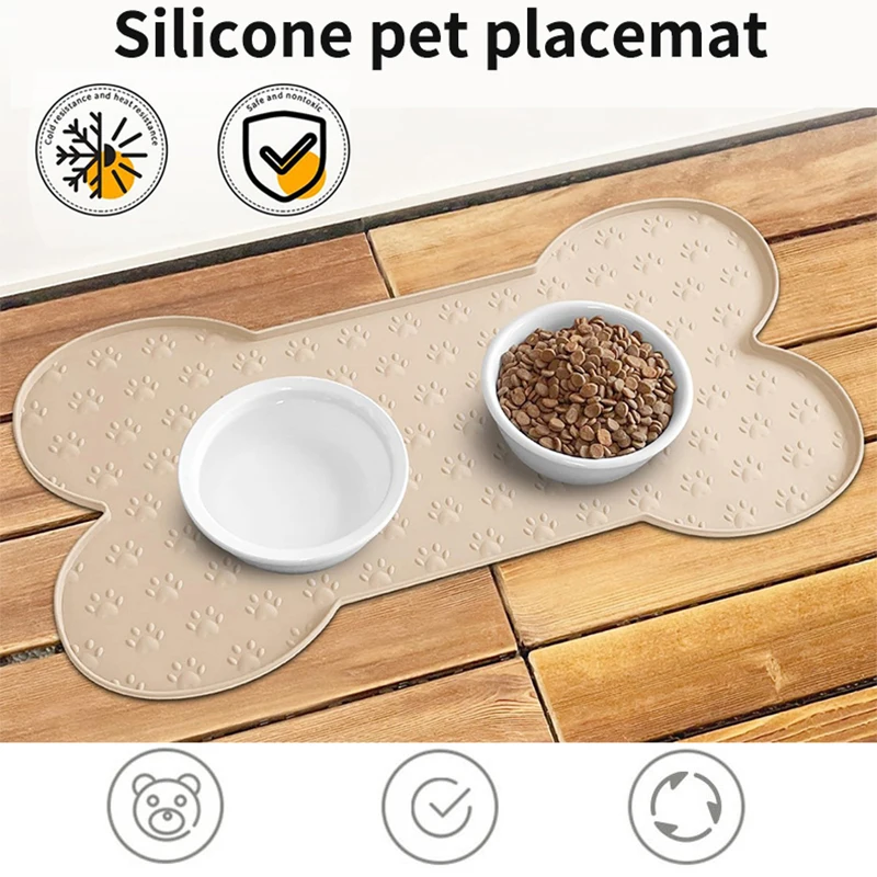 tapete de silicone para cães e gatos fácil de limpar