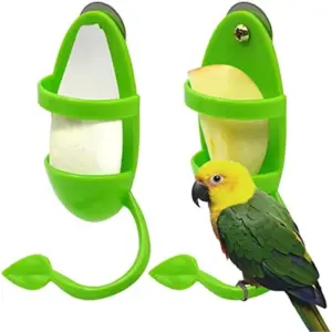 comedouro para pássaros de plástico