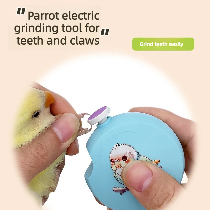 Cortador de Unhas Elétrico para Pássaros com 6 Lixas e Baixo Ruído - Imagem 2