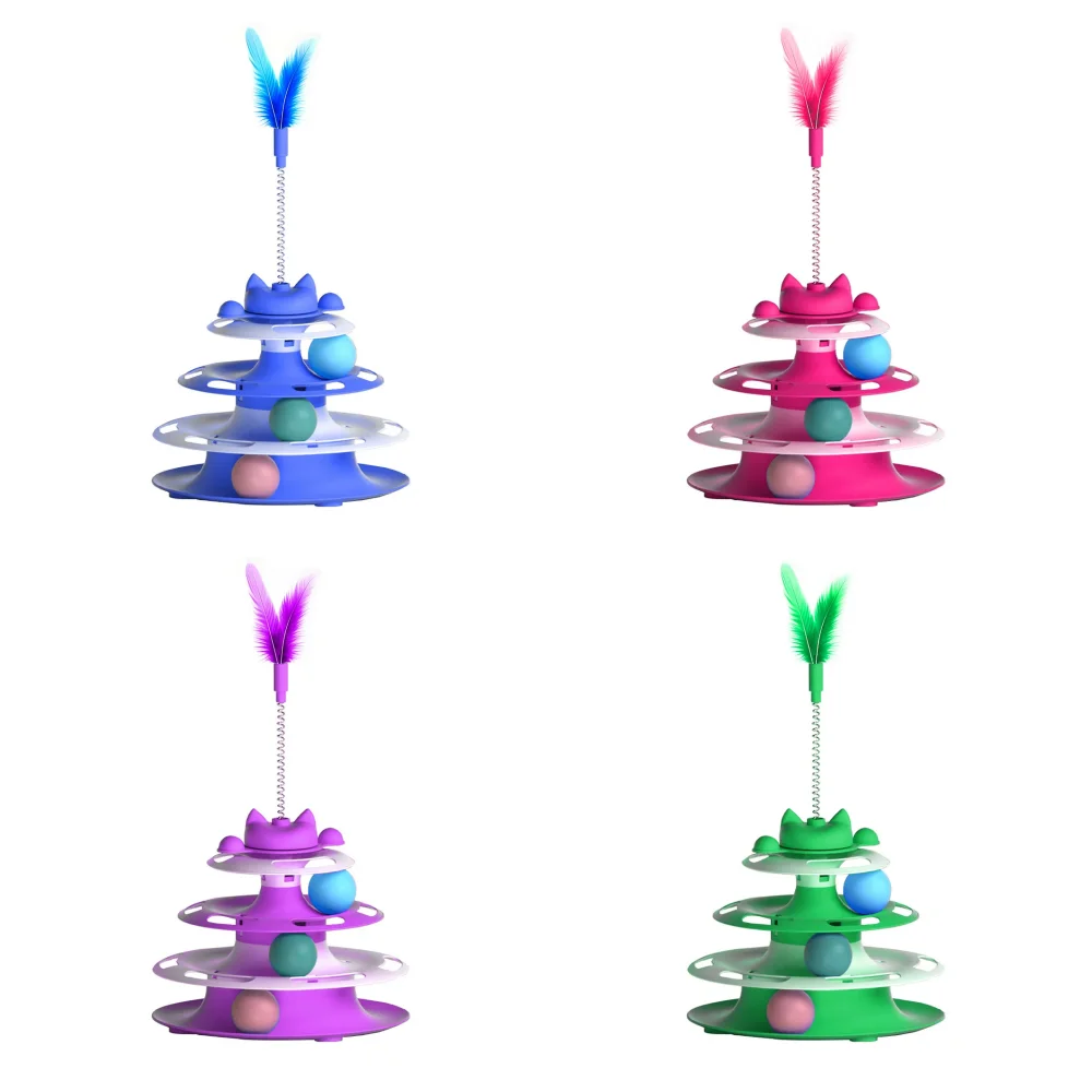 Brinquedo Giratório para Gatos de Plástico, sem Bateria - Image 6