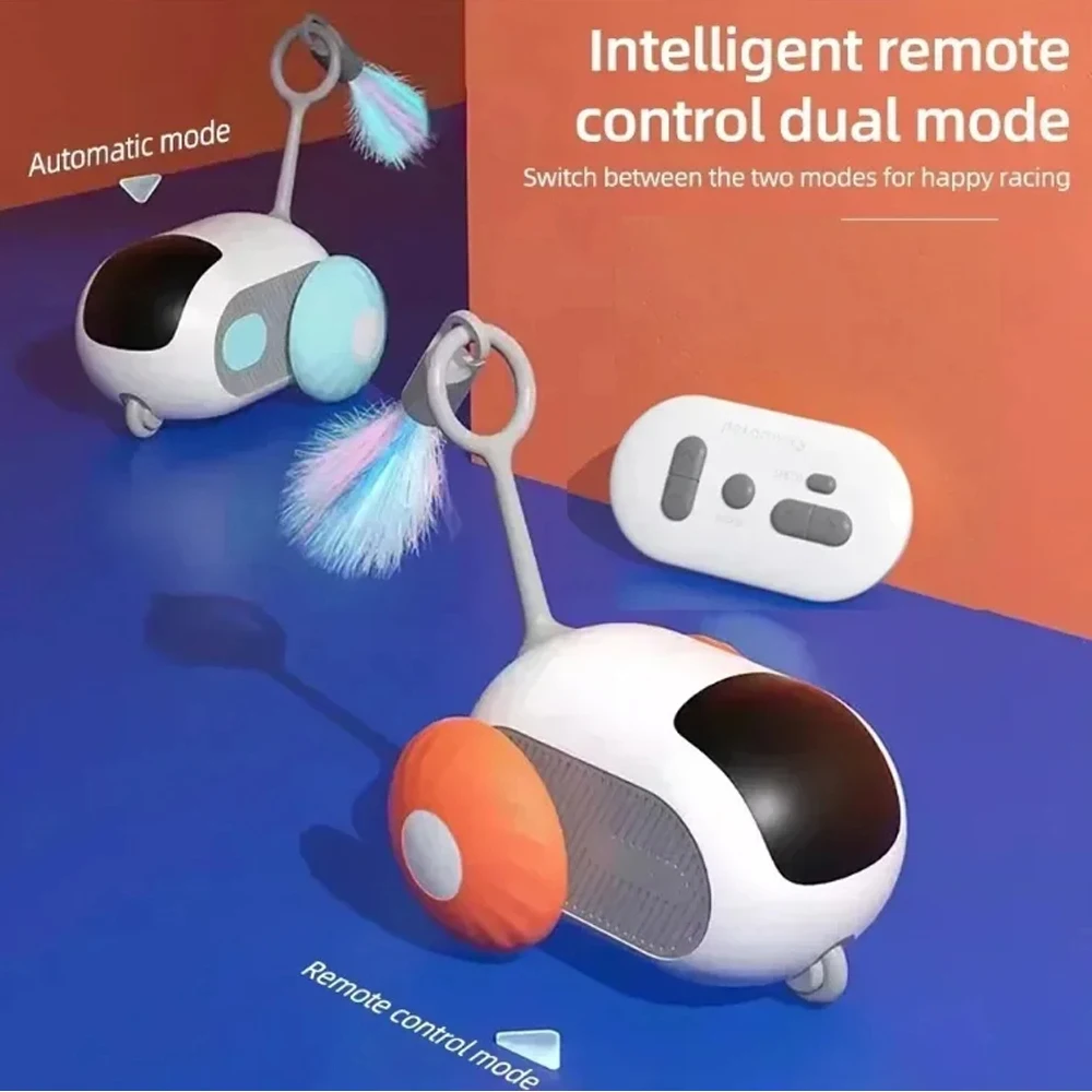 Brinquedo Interativo para Gatos Smart Car com Controle Remoto e Recarregável USB - Imagem 5