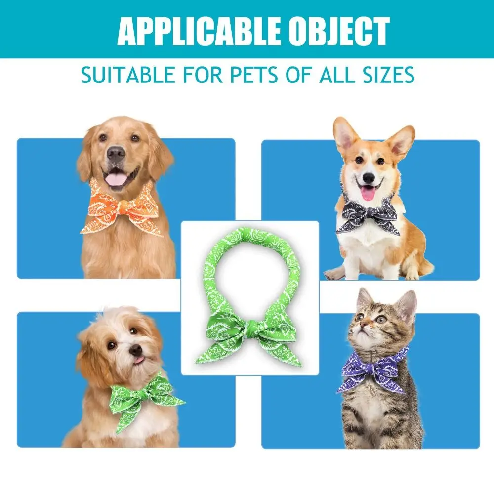 Bandana de Resfriamento para Cães de Algodão 100 cm com Resfriamento Rápido - Image 3