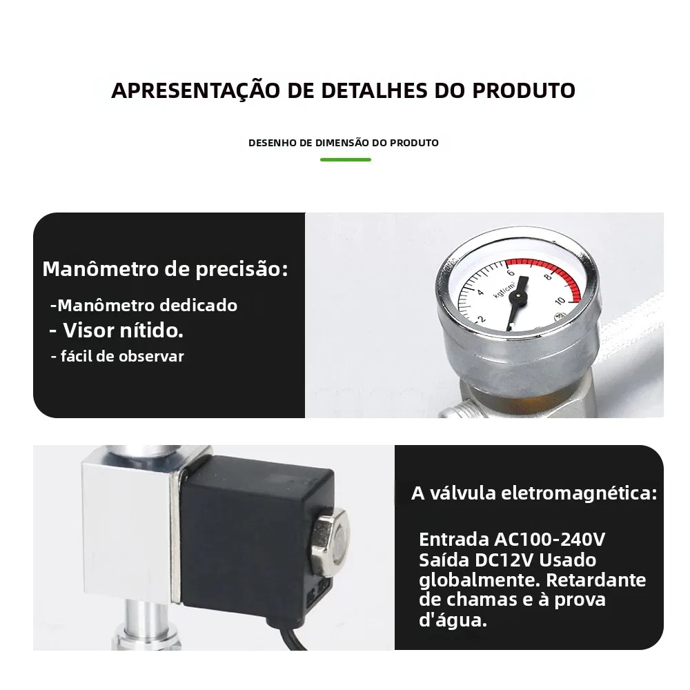Gerador de CO2 DIY para Aquário com Válvula Solenoide e Contador de Bolhas - Image 3